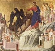 The Temptation of Christ on the Mountain Duccio di Buoninsegna